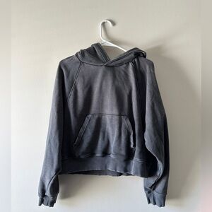 Aerie Gray Cropped Hoodie - M